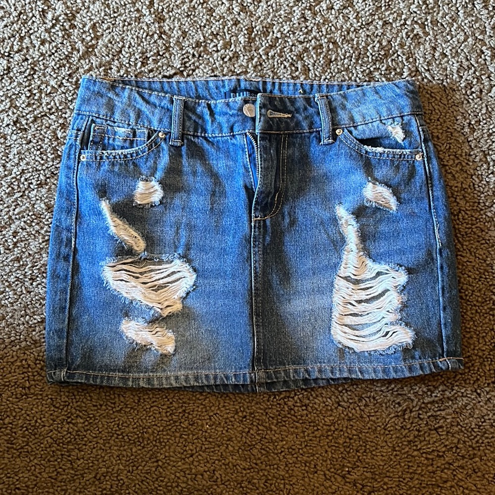 DENIM MINI SKIRT